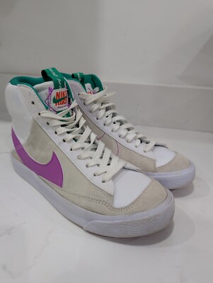 Nike Blazer Mid '77 GS Dance - White Fuchsia Green Größe 4 UK
