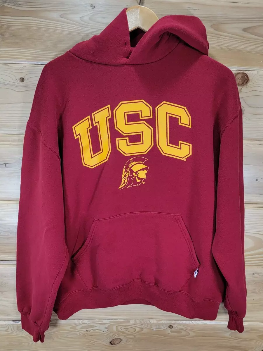 USC Trojans Hoodie Men Size Large Russell Athletic Pullover