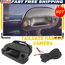 Rear View Backup Camera Kit w/ Wiring Tailgate Handle Fit & 97-07 Ford F150 F350