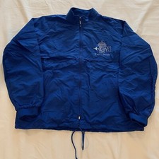 Vintage Sportsmaster Jacket Mens S Made in USA Blue Full Zip BYU Cougars College