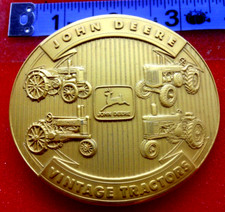 John Deere Vintage Tractors Belt Buckle Gold Tone