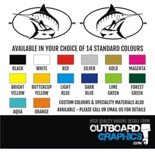 Pair of Bayliner Trophy Marlin sticker/decals