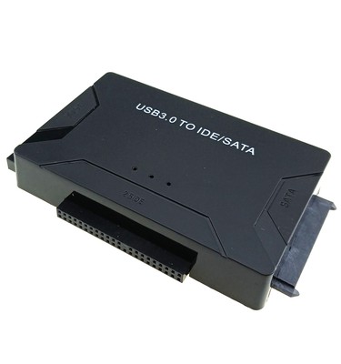 SATA IDE to USB 3.0 Converter PC Hard Drive BD DVD CD ROM External Adapter 12V