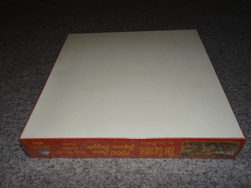 NEW SunsOut THE CAROUSEL Lee Dubin VINTAGE 1000 Pc Jigsaw Puzzle 34 x 16 Horses - 第 5/5 張圖片