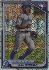 2024 Bowman Mega Box - Chrome Prospects SP Arjun Nimmala #BCP-142 