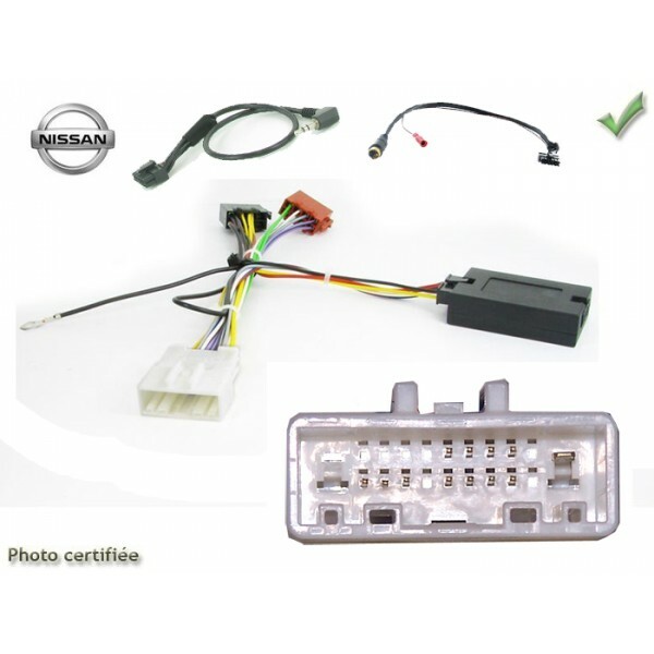 Commande au volant Sony pour Nissan Note E11 de 2009 à 2012 noir