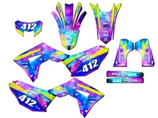 2021-2024 CRF 450 RL SPACE KADET Galaxy Senge Graphics Kit Compatible with Honda