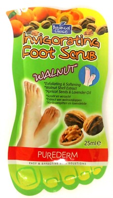 Botanical Choice Purederm Invigorating Foot Scrub Walnut ml New