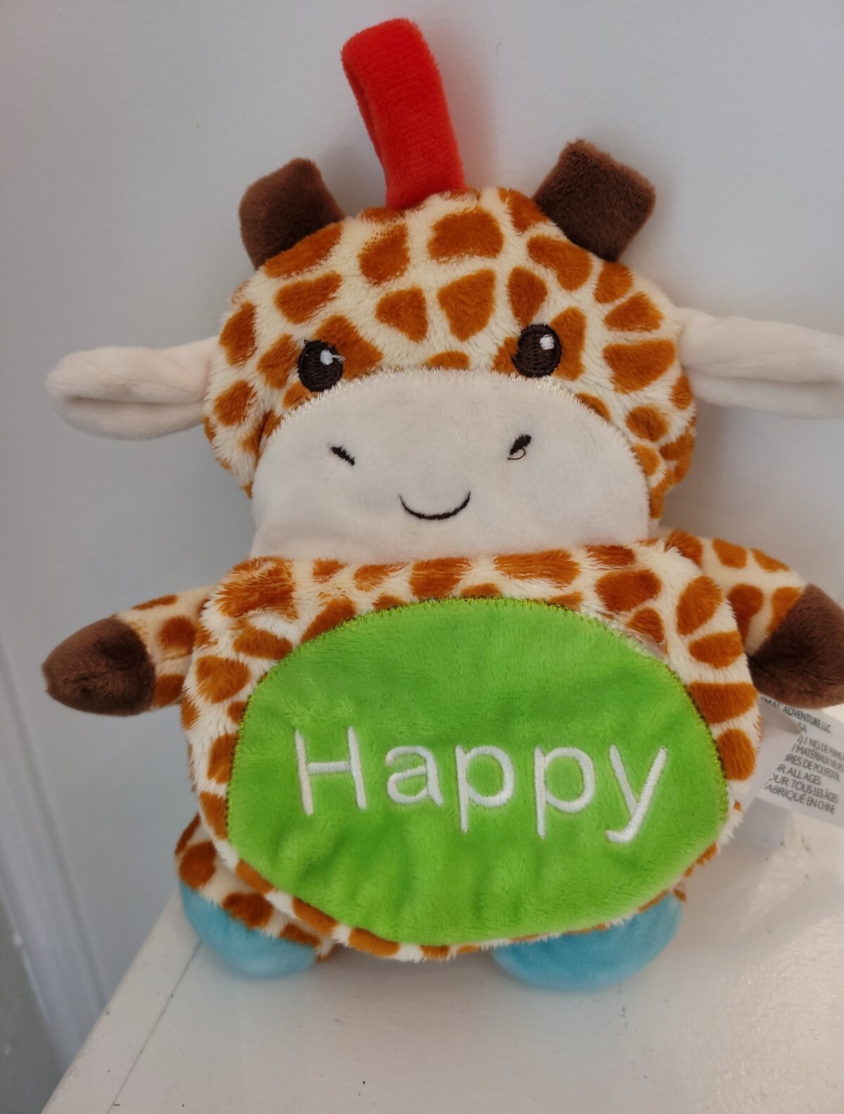 Animal Adventure Plush Giraffe Baby Toy Crinkles Flaps eBay
