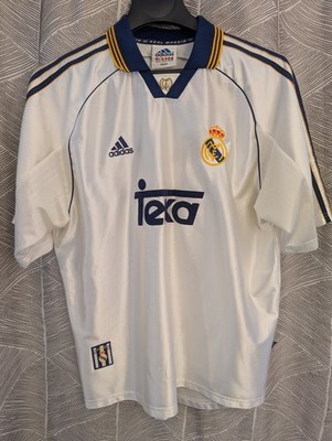Authentic Adidas Real Madrid 1999/00 TEKA Home Soccer Jersey Men's