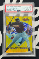 1996 Bowmans Best Gold Refractor Frank Thomas Signed PSA 10 AUTO #13