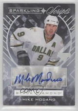 2021-22 Black Diamond Sparkling Scripts Spectrum 1/25 Mike Modano Auto HOF 0c3