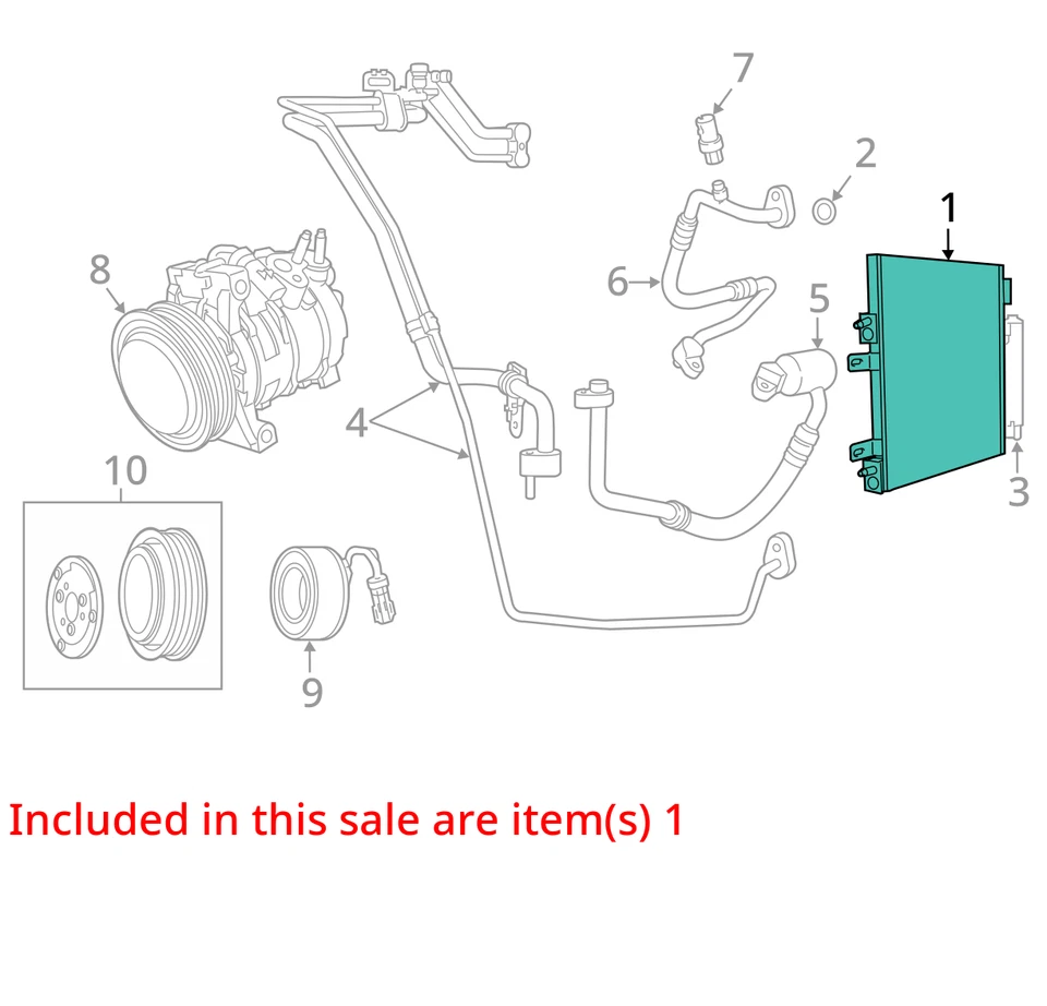 2007-2017 Jeep Patriot AC Condenser 108k OEM - Image 4 of 4