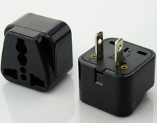 2 X UK to US Travel Adaptor for USA Canada Thailand America 2 Pin Adapter Plug