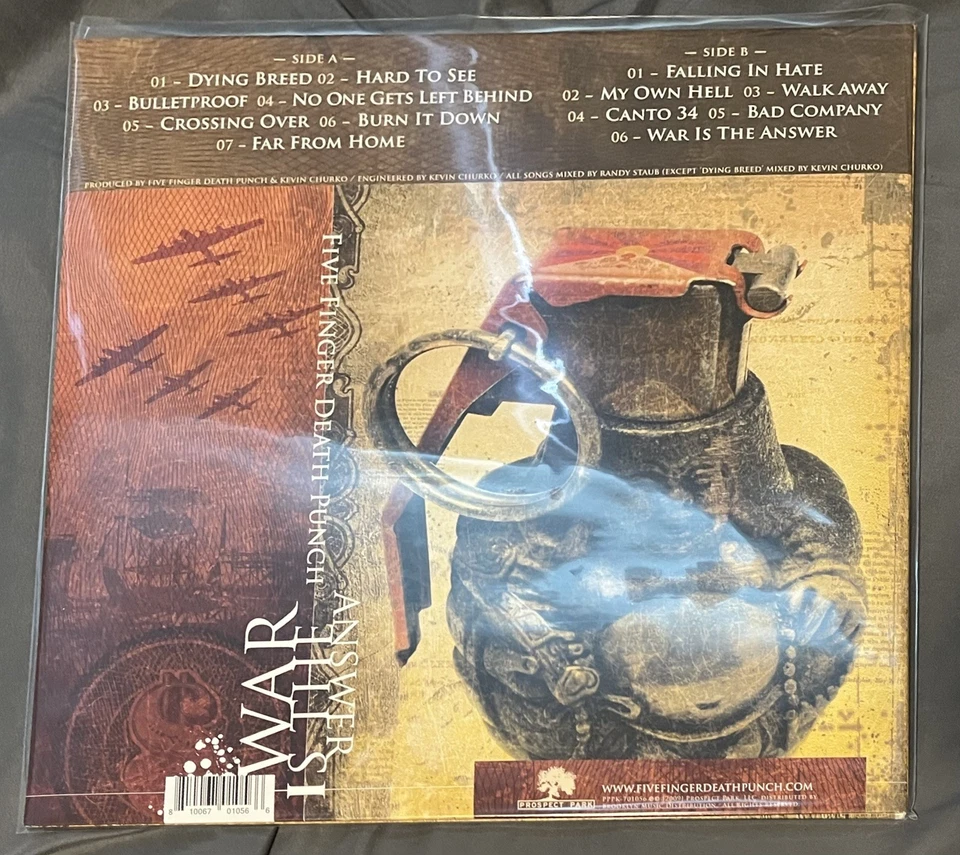 Every Five Finger Death Punch Vinyl Record Album Lot Foto 4 de 4