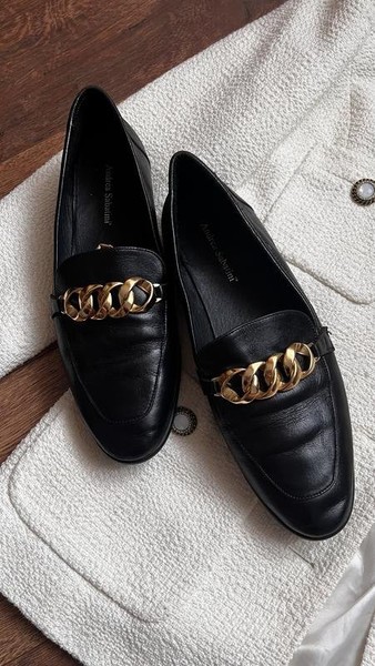 Women Andrea Sabatini Loafers Black Leather 41