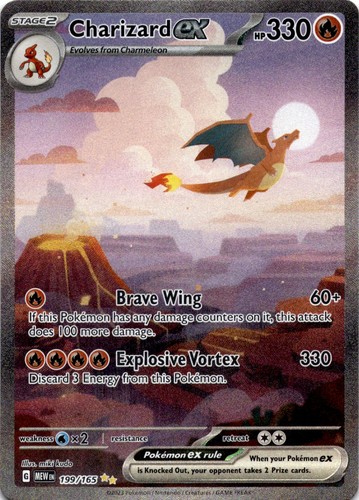 Charizard ex 199/165 Sv: Scarlet & Violet 151 Holo--