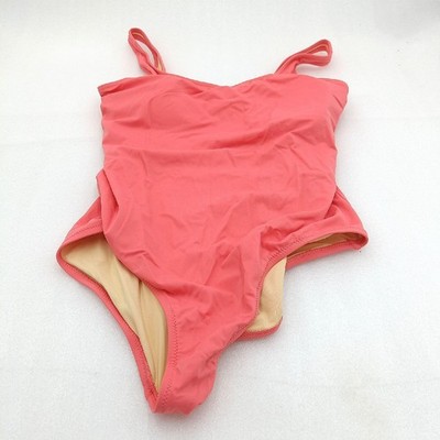 Amazon Essentials Badeanzug Damen Badebekleidung Lachsrosa Rundhalsausschnitt Ko
