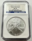 2006-W $1 American Silver Eagle NGC MS70 1oz WEST POINT MINT Coin Early Releases