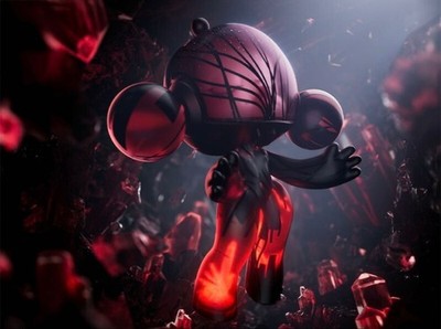POPMART MEGA α SKULLPANDA 400% Red crystal Limited Edition