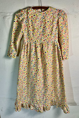 Handmade Amish Mennonite Girls Prairie Flower Long Dress