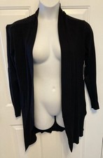 NWT Women  s Worthington Black Open Front Cardigan Sweater Size M Medium