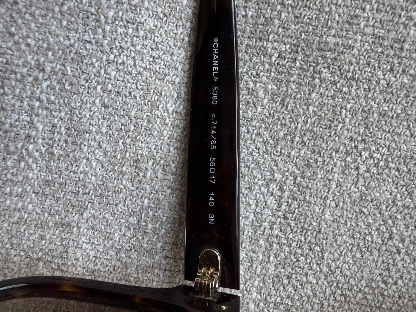 CHANEL 5380 Square Tortoise Shell Sunglasses Brow… - image 5