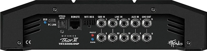 hifonics ZXE600/ analogico a 6 canali in classe A/B dsp - Immagine 2 di 4