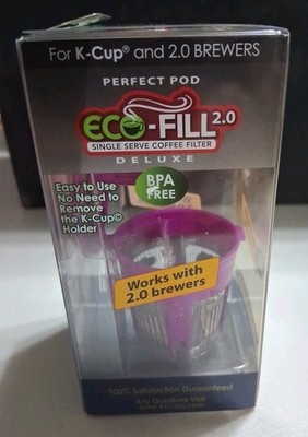 Perfect Pod 2.0 Cafe-Fill Deluxe Reusable K-Cup for Keurig & Single Serve Makers