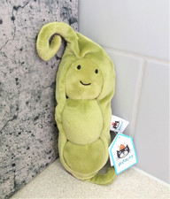 Jellycat Vivacious Pea ~ Green Vegetable Kawaii Soft Toy ~ Quirky & Fun ~ BNWT
