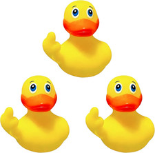 3Pcs Rubber Ducks Mini Ducks for Kids Baby Shower Decorations Birthday Party Fav
