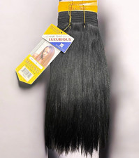milky way yaki human hair 12 Inch Black straight weft bundle 100g