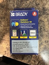 Brady Black on White Vinyl Label Cartridge B-595 3/4in M21-750-595-WT 142797