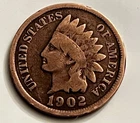1902 Indian Head Cent Penny Good Reverse Circulated Philadelphia BN1421
