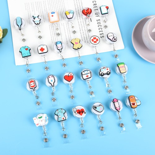 24Pcs Medical Badge Reel, Retractable Nursing ID Badge Holders Nurse Accessor... - Picture 4 of 7