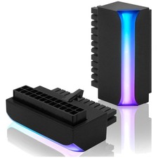 90 Degree ATX 24-Pin Power Connector for Motherboard - Black