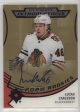 2020-21 Ultimate Collection Introductions Gold 45/50 Lucas Carlsson Auto 03uh