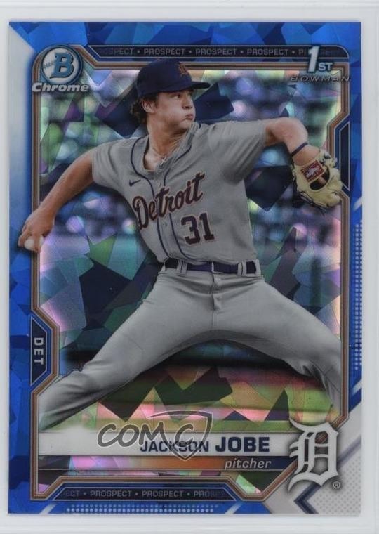 2021 Bowman Chrome Draft Sapphire Edition Jackson Jobe #BDC-69 0e7u