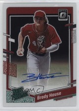 2023 Panini Donruss Optic Rated Prospect Signatures Brady House #RPS-BH Auto y6t