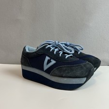 Vintage Y2K Volatile Chunky Platform Sneakers Womans 8.5 Suede Leather Goth Punk