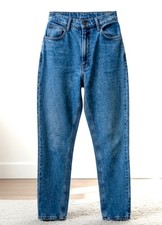 Vintage Jordache High-Waist straight-leg 90 s Blue Jeans 27 x 31
