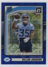 2024 Donruss Rated Rookie Optic Preview Blue Scope Prizm Dillon Johnson 1k9t