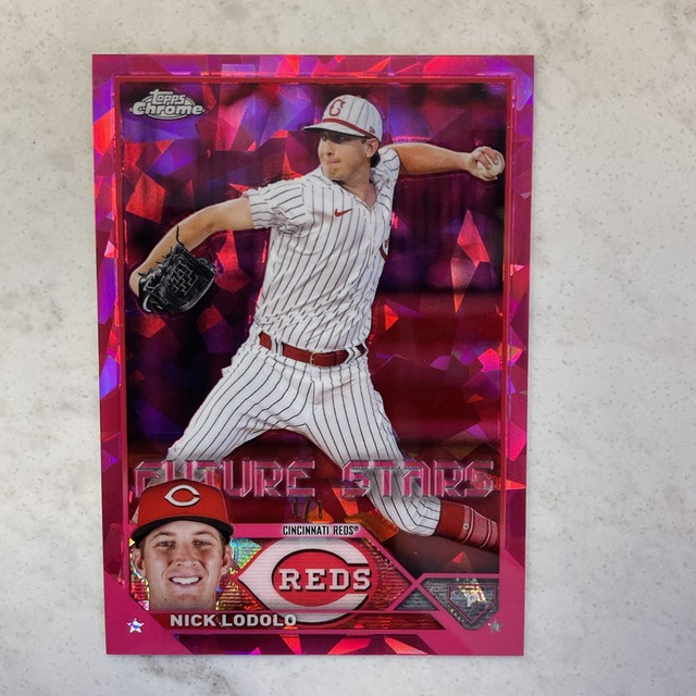 2023Topps Chrome Sapphire Nick Lodolo Padparadscha 1/1