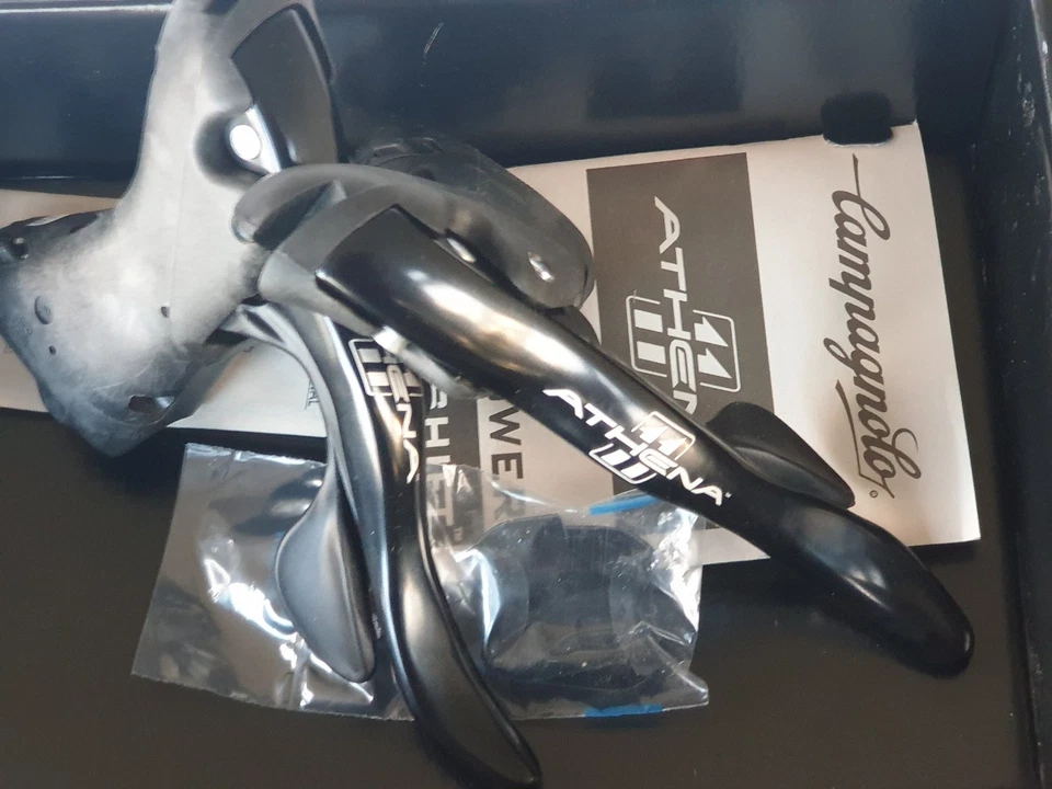 Campagnolo Athena 11 Speed Shifters Gear Brake Levers (Pair) No Hoods or Clamps  - Image 3 of 4
