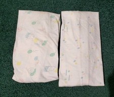Vintage Gerber Bassinett Sheets 100 Cotton Fits 16x32 Mattress Soft Knit Pastel