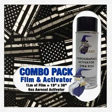 hydrographic film / activator Garrison American Flags hydro dip dipping wizard 
