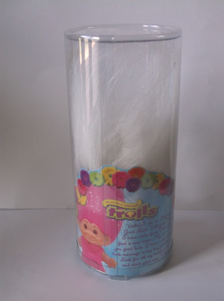 DAM GOOD LUCK MESSAGE BAG TROLL 2006 NIP WHITE HAIR eBay