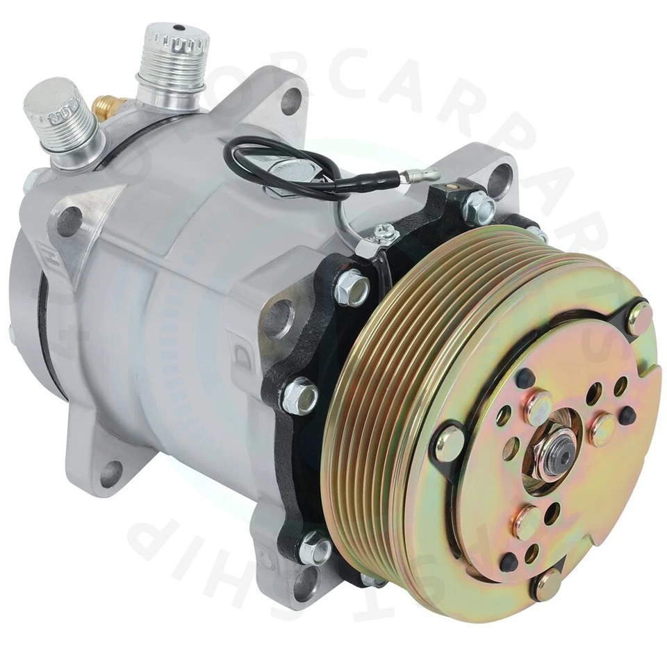 AC Compressor Fit For 1985-1986 Jeep Cherokee 2.1L CJ7 1987-1990 Wrangler 4.2L - Image 2 of 4