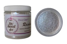 DISCO CAKE® POLVO ARCO IRIS 4 oz fondant brillo decoración de pasteles cupcakes
