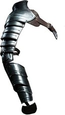 Armadura medieval de brazo de hombro manga de metal con disfraces de hombre y hombrera